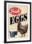 Fresh Eggs Chicken Hen-null-Framed Art Print