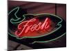 Fresh Fish Sign at Pike Place Market, Seattle, Washington, USA-Merrill Images-Mounted Premium Photographic Print