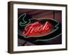 Fresh Fish Sign at Pike Place Market, Seattle, Washington, USA-Merrill Images-Framed Photographic Print