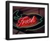 Fresh Fish Sign at Pike Place Market, Seattle, Washington, USA-Merrill Images-Framed Photographic Print