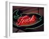 Fresh Fish Sign at Pike Place Market, Seattle, Washington, USA-Merrill Images-Framed Photographic Print