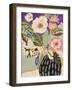 Fresh Flowers in Vase I-null-Framed Art Print