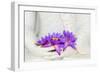 Fresh Flue Star Water Lily or Star Lotus Flowers in Buddha Image Hands-Iryna Rasko-Framed Photographic Print