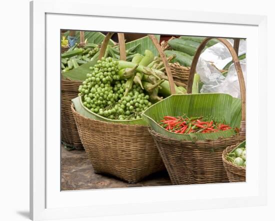 Fresh Fruit and Vegetable Market, Khon Kaen, Isan, Thailand-Gavriel Jecan-Framed Photographic Print