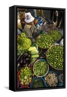 Fresh Fruit and Vegetables at Food Market, Phnom Penh, Cambodia, Indochina, Southeast Asia, Asia-Ben Pipe-Framed Stretched Canvas