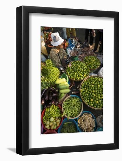 Fresh Fruit and Vegetables at Food Market, Phnom Penh, Cambodia, Indochina, Southeast Asia, Asia-Ben Pipe-Framed Photographic Print