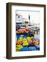 Fresh Fruit Stalls and Statue of Ivan Gundulic-Matthew Williams-Ellis-Framed Photographic Print