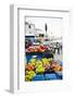 Fresh Fruit Stalls and Statue of Ivan Gundulic-Matthew Williams-Ellis-Framed Photographic Print