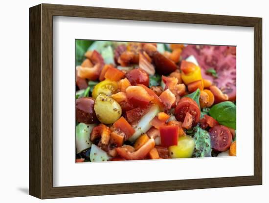 Fresh garden salad, USA-Lisa Engelbrecht-Framed Photographic Print