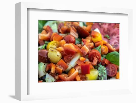 Fresh garden salad, USA-Lisa Engelbrecht-Framed Photographic Print