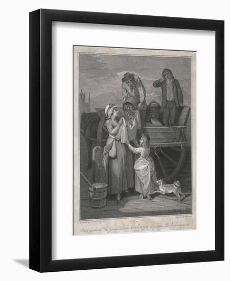 Fresh Gathered Peas Young Hostings, Cries of London, C1795-Pietro Bonato-Framed Premium Giclee Print