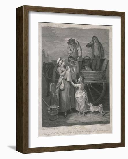Fresh Gathered Peas Young Hostings, Cries of London, C1795-Pietro Bonato-Framed Giclee Print