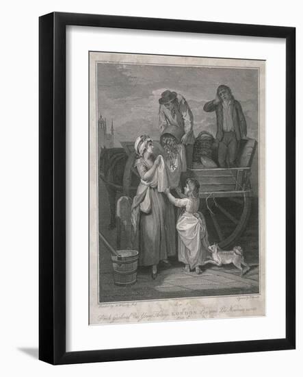 Fresh Gathered Peas Young Hostings, Cries of London, C1795-Pietro Bonato-Framed Giclee Print