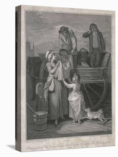 Fresh Gathered Peas Young Hostings, Cries of London, C1795-Pietro Bonato-Stretched Canvas