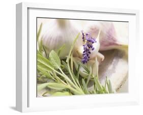 Fresh Herbs and Garlic-Eising Studio - Food Photo and Video-Framed Photographic Print