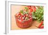 Fresh Hot Raw Salsa with Tomatoes, Onions, Chili and Cilantro-Olgany-Framed Photographic Print