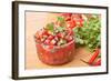 Fresh Hot Raw Salsa with Tomatoes, Onions, Chili and Cilantro-Olgany-Framed Photographic Print