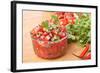 Fresh Hot Raw Salsa with Tomatoes, Onions, Chili and Cilantro-Olgany-Framed Photographic Print