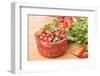 Fresh Hot Raw Salsa with Tomatoes, Onions, Chili and Cilantro-Olgany-Framed Photographic Print