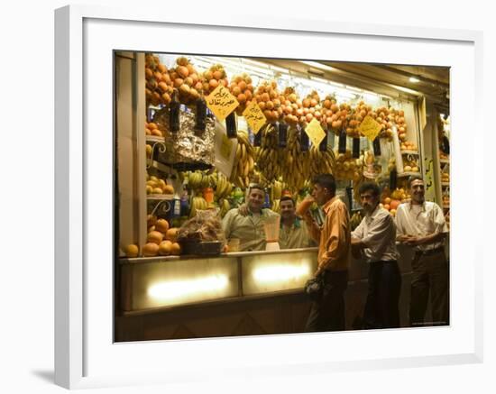 Fresh Juice Shop, Aleppo (Haleb), Syria, Middle East-Christian Kober-Framed Photographic Print