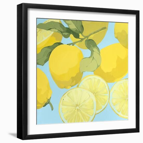 Fresh Lemons-Martha Negley-Framed Premium Giclee Print