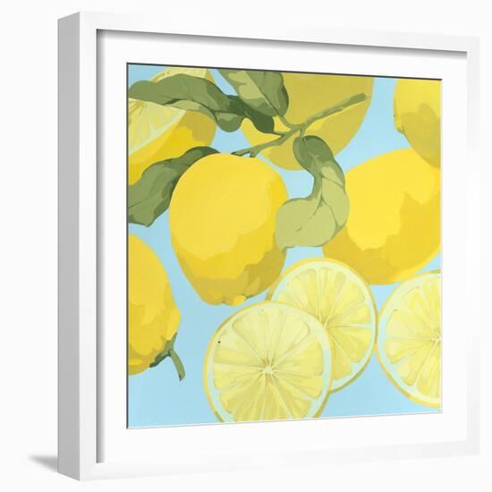 Fresh Lemons-Martha Negley-Framed Premium Giclee Print