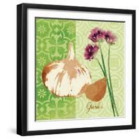 Fresh Linen Garlic-Lola Bryant-Framed Art Print