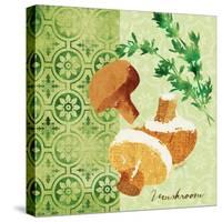 Fresh Linen Mushroom-Lola Bryant-Stretched Canvas