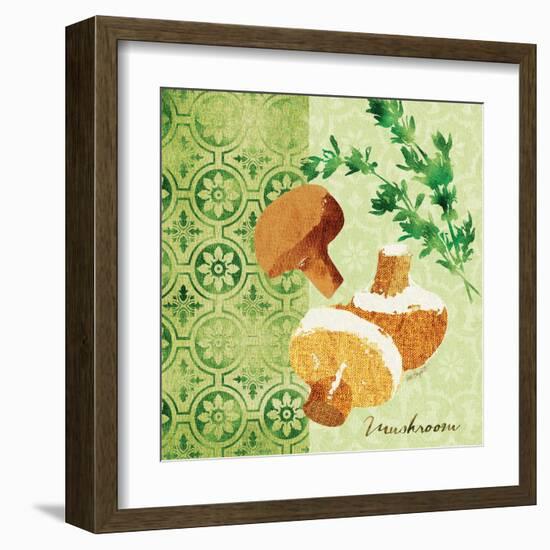 Fresh Linen Mushroom-Lola Bryant-Framed Art Print