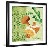 Fresh Linen Mushroom-Lola Bryant-Framed Art Print