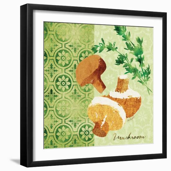 Fresh Linen Mushroom-Lola Bryant-Framed Art Print