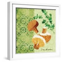 Fresh Linen Mushroom-Lola Bryant-Framed Art Print