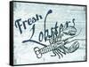 Fresh Lobster-The Saturday Evening Post-Framed Stretched Canvas