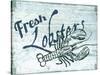 Fresh Lobster-The Saturday Evening Post-Stretched Canvas