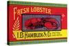 Fresh Lobster-Sun Lithograph Co-Stretched Canvas