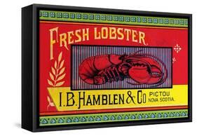 Fresh Lobster-Sun Lithograph Co-Framed Stretched Canvas