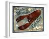 Fresh Maine Lobster Sign-Old Red Truck-Framed Giclee Print