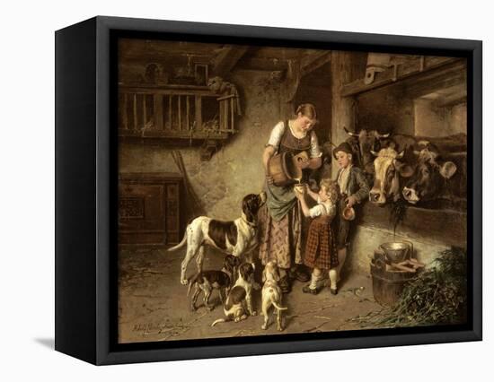 Fresh Milk, 1894-Adolph Eberle-Framed Stretched Canvas