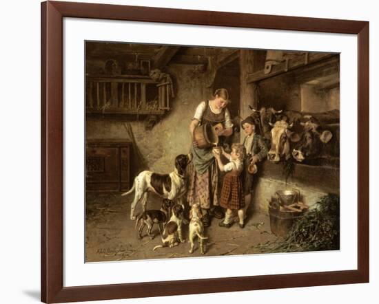 Fresh Milk, 1894-Adolph Eberle-Framed Giclee Print