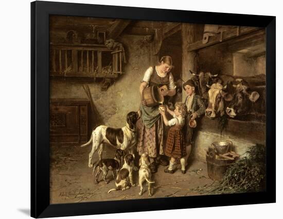 Fresh Milk, 1894-Adolph Eberle-Framed Giclee Print