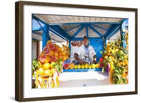 Fresh Orange Juice Vendor, Essaouira, Formerly Mogador, Morocco, North Africa, Africa-Matthew Williams-Ellis-Framed Photographic Print