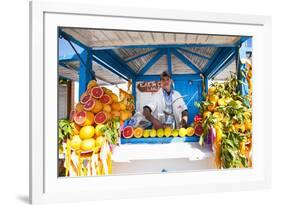 Fresh Orange Juice Vendor, Essaouira, Formerly Mogador, Morocco, North Africa, Africa-Matthew Williams-Ellis-Framed Photographic Print