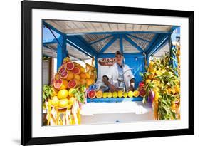 Fresh Orange Juice Vendor, Essaouira, Formerly Mogador, Morocco, North Africa, Africa-Matthew Williams-Ellis-Framed Photographic Print