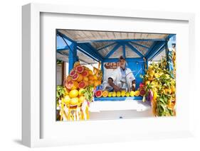 Fresh Orange Juice Vendor, Essaouira, Formerly Mogador, Morocco, North Africa, Africa-Matthew Williams-Ellis-Framed Photographic Print