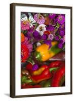 Fresh Organic Vegetables at a Farmers' Market, Savannah, Georgia, USA-Joanne Wells-Framed Photographic Print