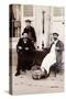 Fresh Oysters on the Terrace of a Bistro, Paris, 1900-null-Stretched Canvas