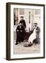 Fresh Oysters on the Terrace of a Bistro, Paris, 1900-null-Framed Photographic Print