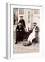 Fresh Oysters on the Terrace of a Bistro, Paris, 1900-null-Framed Photographic Print