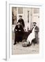 Fresh Oysters on the Terrace of a Bistro, Paris, 1900-null-Framed Photographic Print