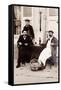 Fresh Oysters on the Terrace of a Bistro, Paris, 1900-null-Framed Stretched Canvas